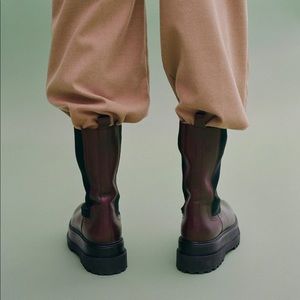 Leather Platform Boot